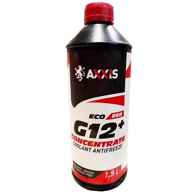 Антифриз AXXIS RED концентрат ECO-80C (червоний) G12+ 1,5л.