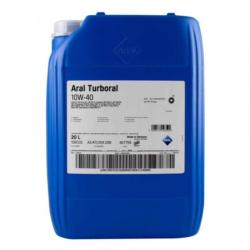 Моторне масло Aral Turboral 10W-40 (20л.)