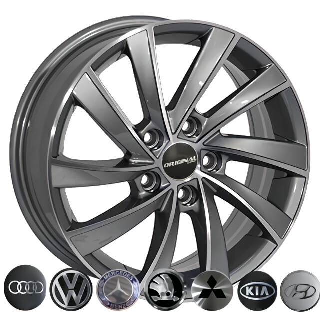 Литі диски Replica Opel (BK5290) R16 W6.5 PCD5x105 ET39 DIA56.6 (GP)