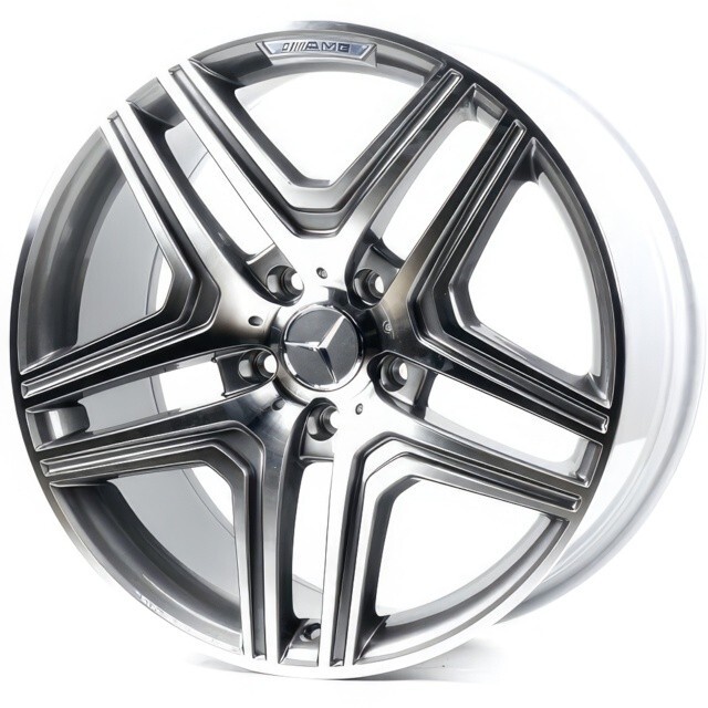 Литі диски Replica Mercedes (MR157) R21 W10 PCD5x112 ET46 DIA66.6 (gloss black machined face)-зображення-3