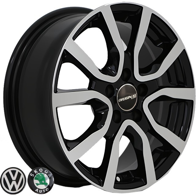 Литі диски Replica Volkswagen (7365) R15 W6 PCD5x100 ET40 DIA57.1 (BP)-зображення-1