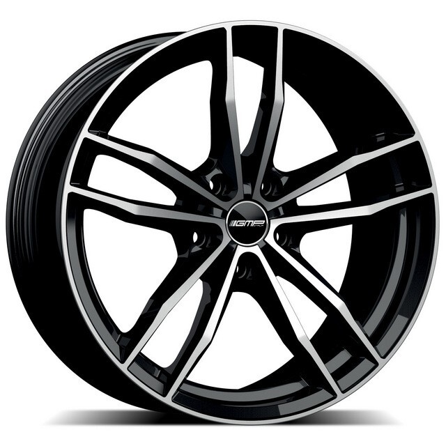 Литі диски GMP Italia Swan R17 W7.5 PCD5x108 ET38 DIA63.4 (black polished)-зображення-1