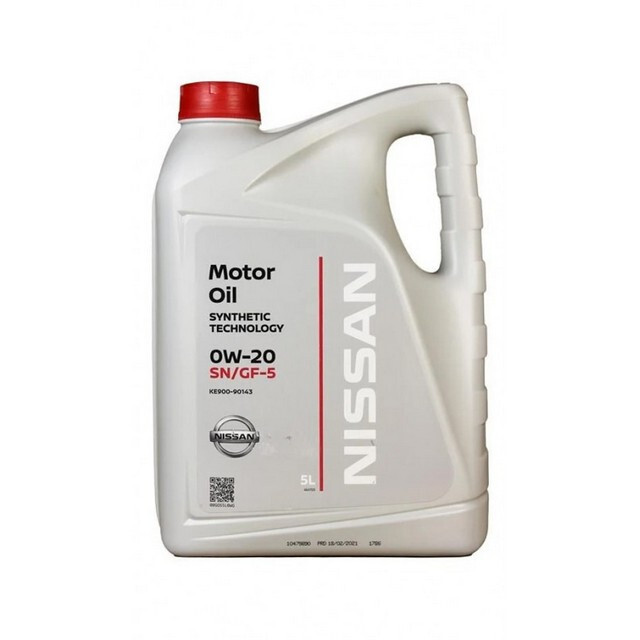 Моторна олива NISSAN Motor Oil 0W-20 SN GF-5 (5л.)