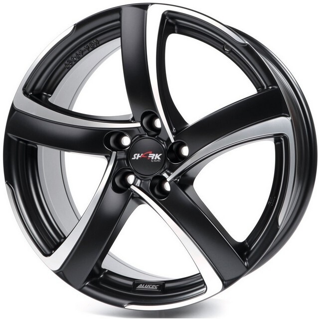 Литі диски Alutec Shark R18 W8 PCD5x114.3 ET52 DIA67.1 (matt black polished)-зображення-1