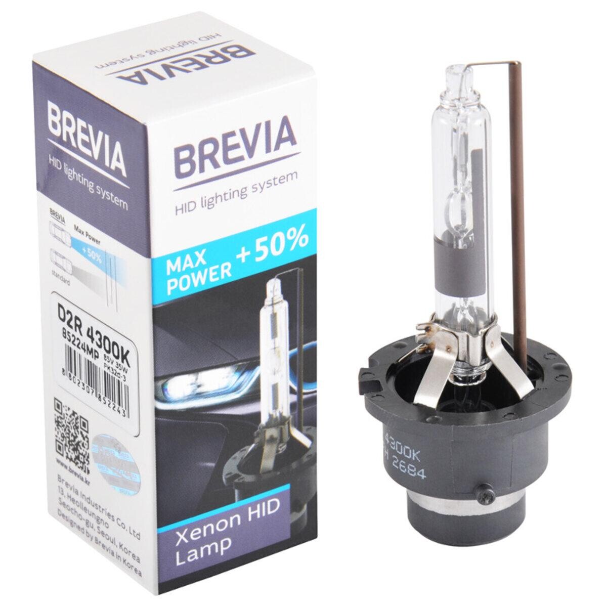 Ксенонова лампа Brevia D2R +50%, 4300K, 85V, 35W PK32d-3, 1шт-зображення-1