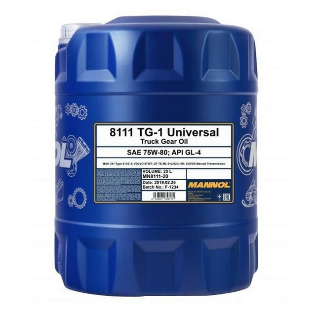 Трансмісійна олія Mannol TG-1 Universal 75W-80 GL-4 (20л.)