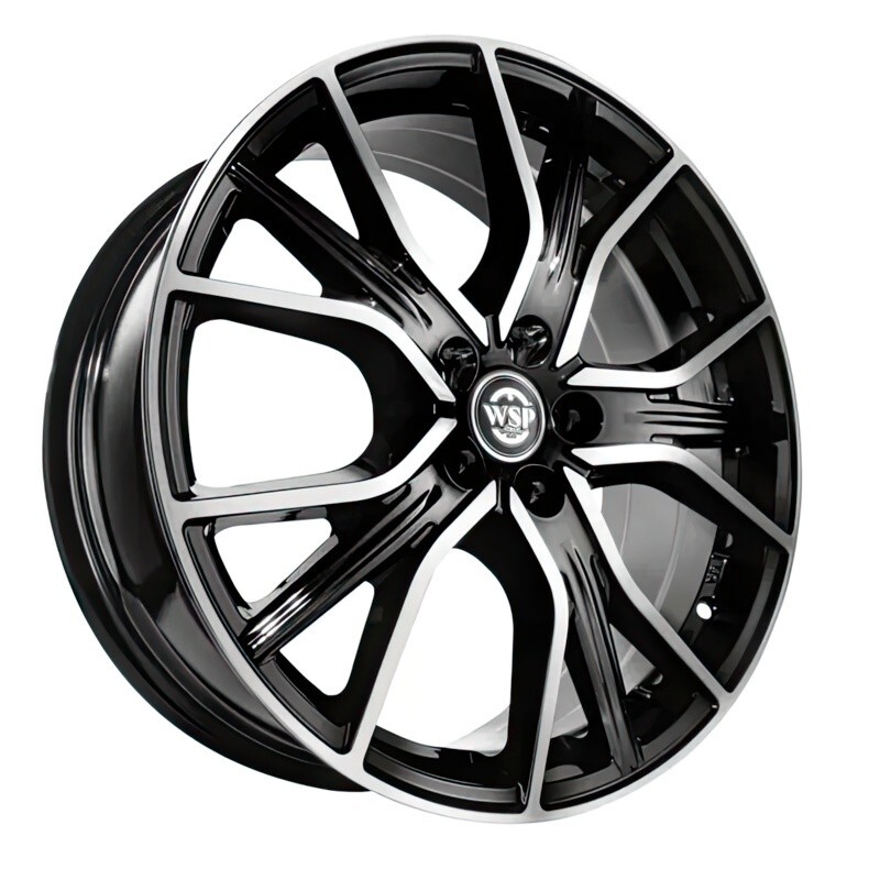 Литі диски WSP Italy Toyota (WD004) Zurich R18 W7.5 PCD5x114.3 ET39 DIA60.1 (gloss black polished)-зображення-1