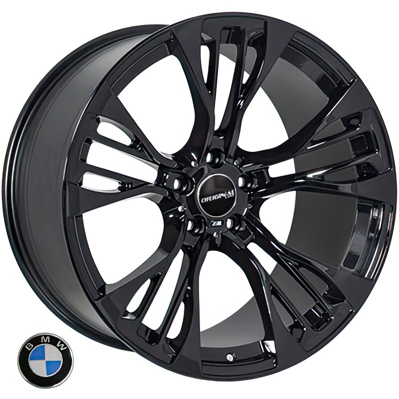 Литі диски Replica BMW (BK5734) R20 W11 PCD5x120 ET37 DIA74.1 (black)-зображення-1